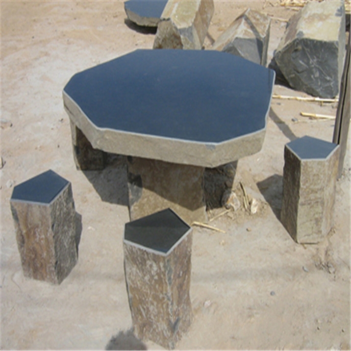 basalt table bench with own quarry