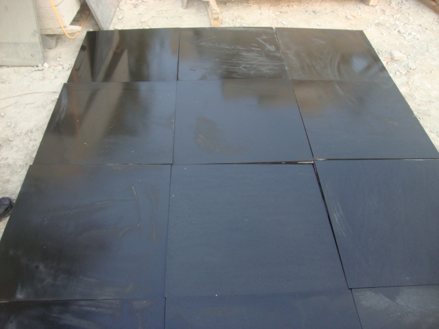 polished surface zhangpu black tiles