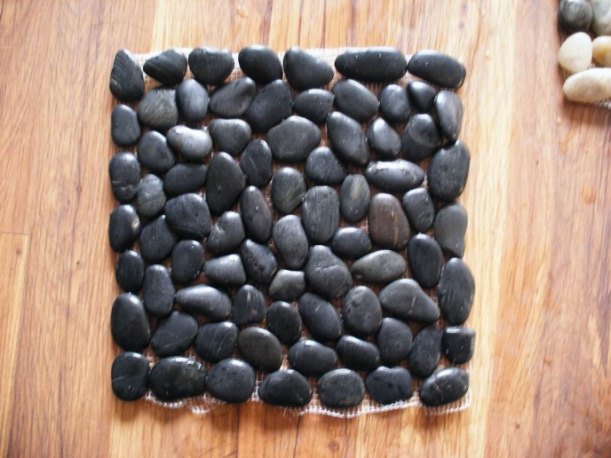 Black pebbles net post--3