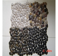mixed color of pebble stones net posts--7