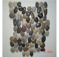 mixed color of pebble stones net posts--9